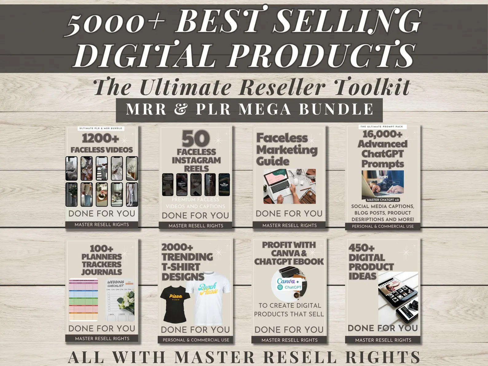5000+ PLR Digital Product Bundle
