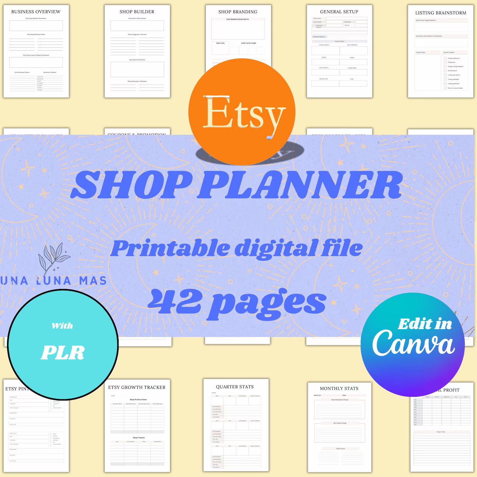 Etsy Shop Planner