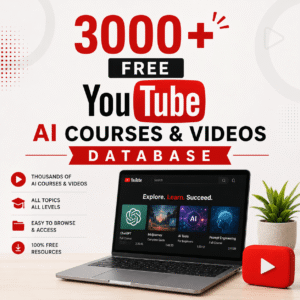 3000+ Free YouTube AI Courses Database